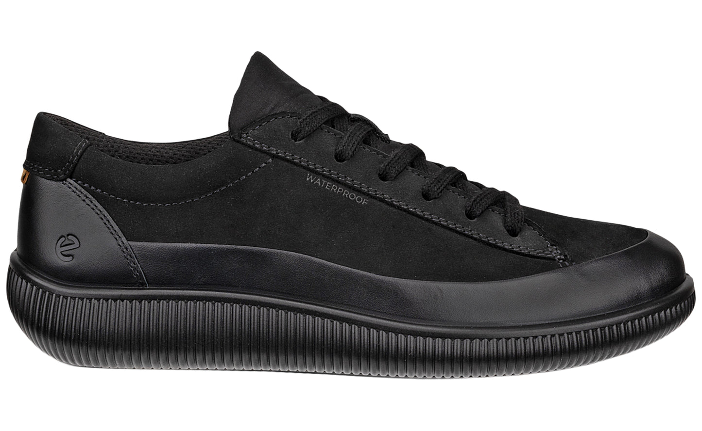 ecco soft zero 220283 black womens fashion trainers right1