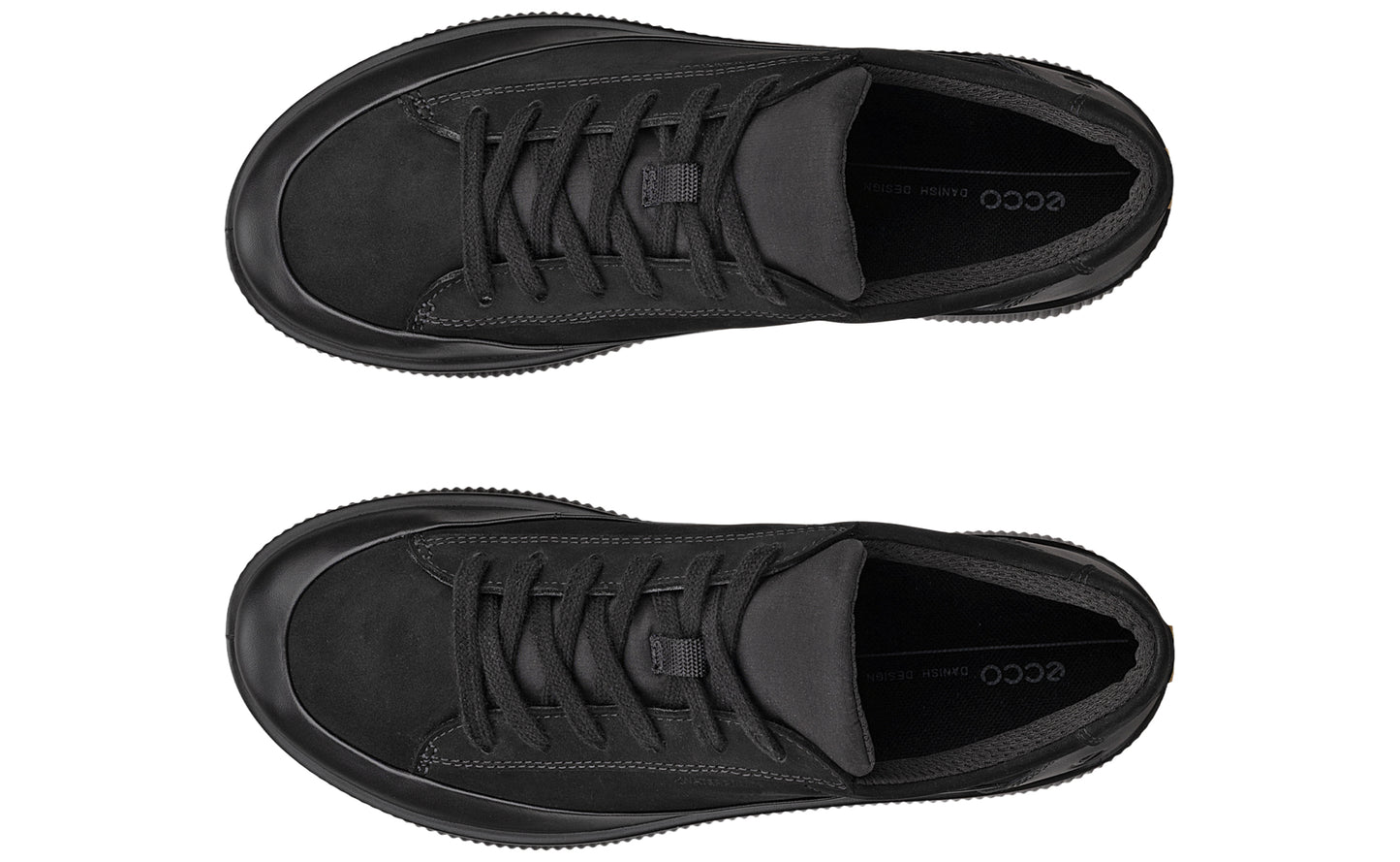 ecco soft zero 220283 black womens fashion trainers top