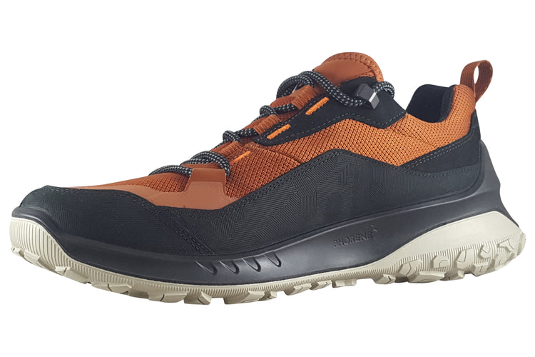 Ecco ULT-TRN M 824254 Black Cognac Mens Shoes
