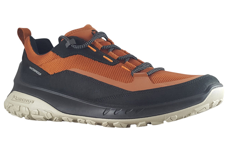 Ecco ULT-TRN M 824254 Black Cognac Mens Shoes
