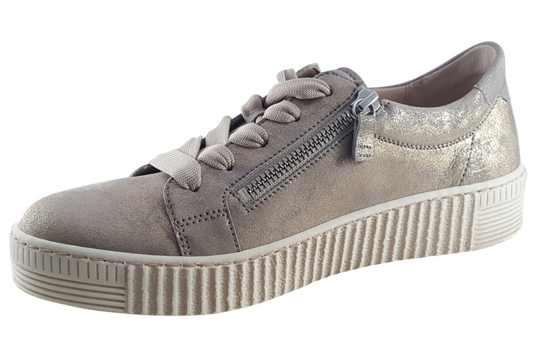 Gabor Wisdom 43.334 Beige Womens Fashion Trainers