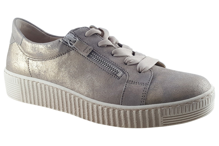 Gabor Wisdom 43.334 Beige Womens Fashion Trainers