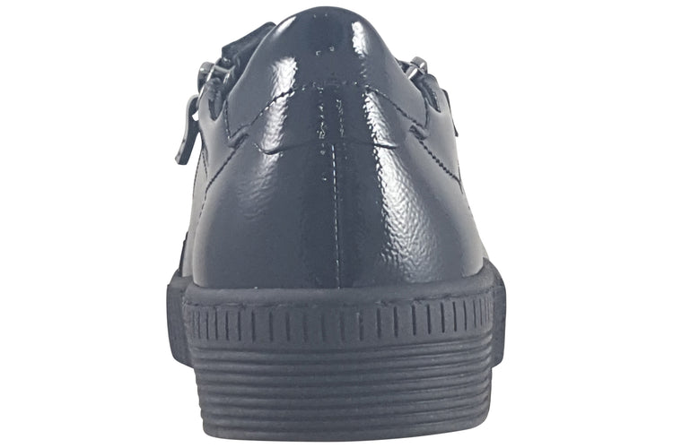 Gabor Wisdom 73.334 Black Patent Womens Fashion Trainers