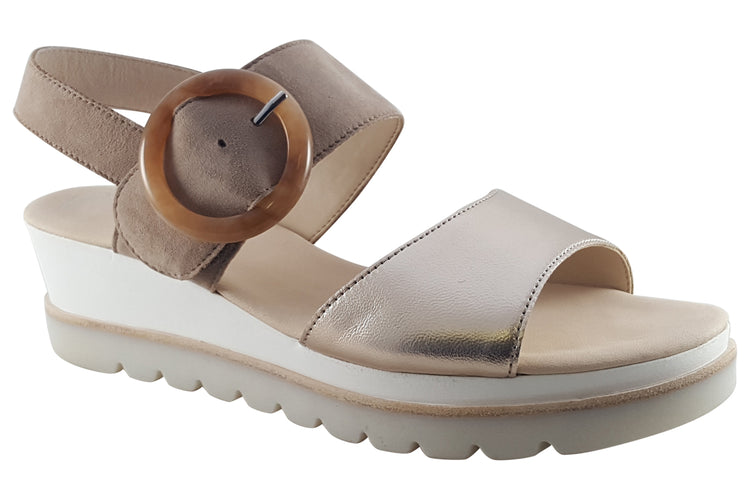 Gabor Yeo 44.645 Puder/Rabbit Womens Sandals