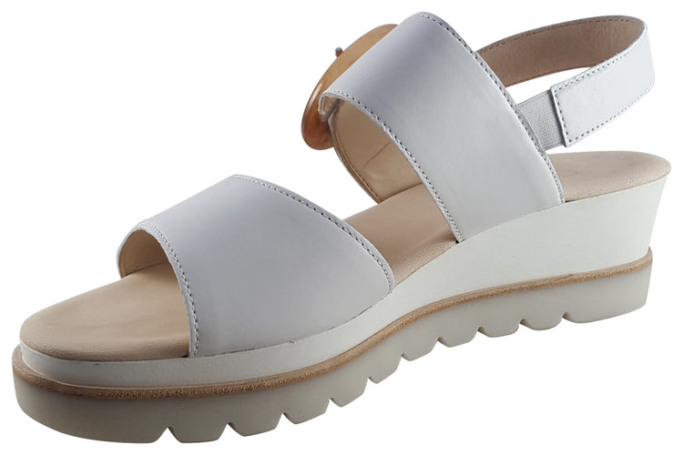 Gabor Yeo 44.645 White Womens Sandals