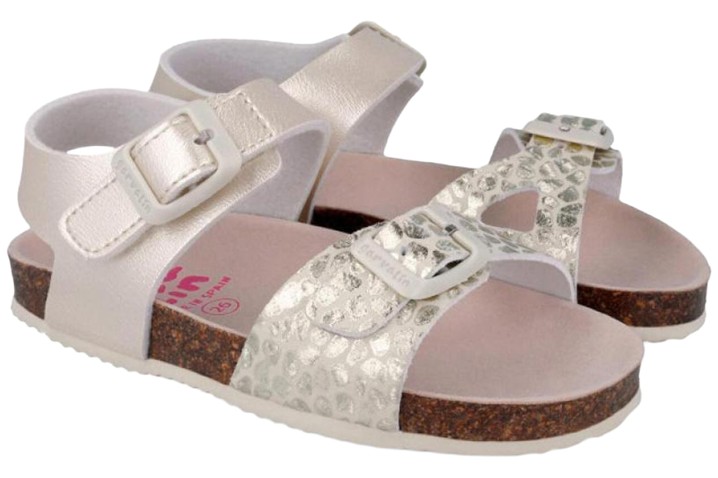 Garvalin Leopard Sdl 262466A Beige Girls Sandals