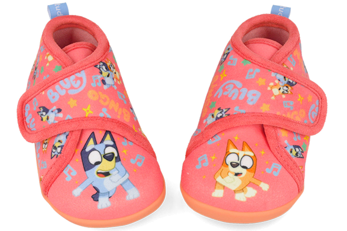 Garvalin Bluey G Slipper 261854-B Coral Girls Slippers