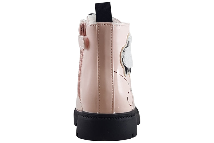 Garvalin Mini Sheep 251342B Girls Boots Pink Patent