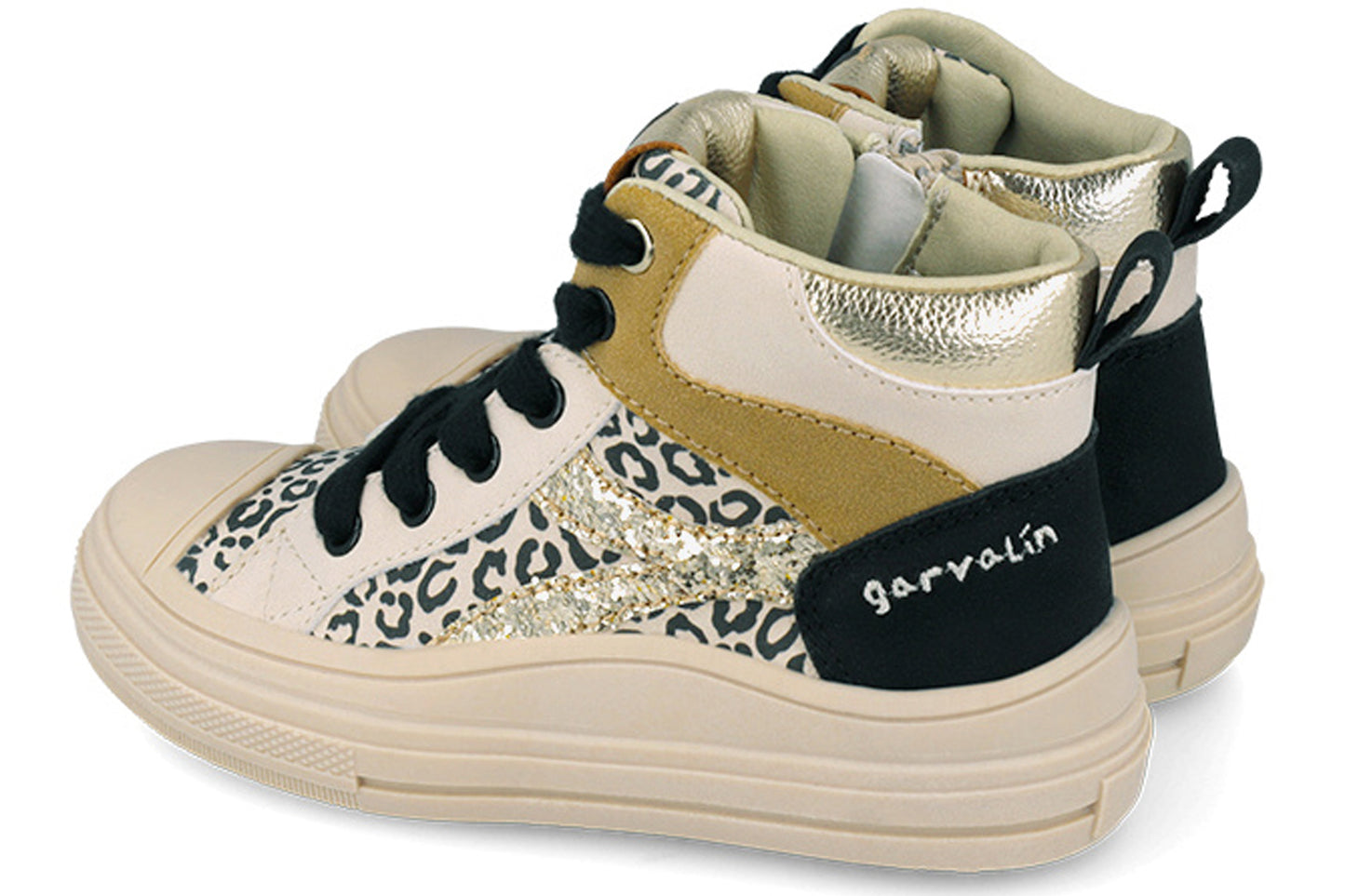 Garvalin Nova BT 261552-A Beige Print Girls Boots
