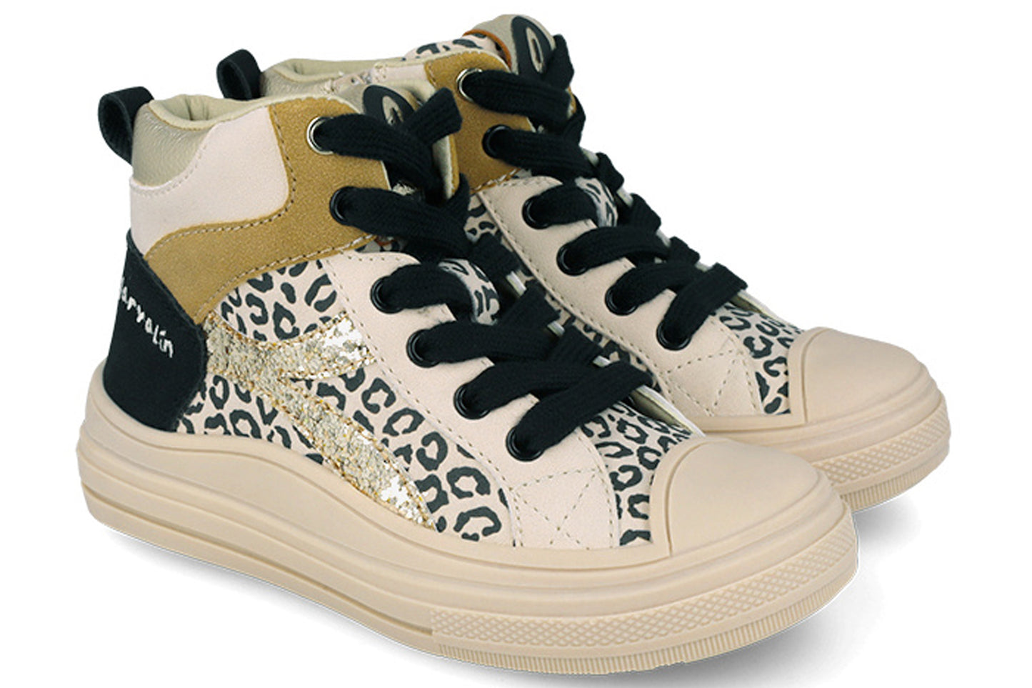 Garvalin Nova BT 261552-A Beige Print Girls Boots