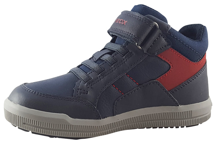 Geox J Arzach BA J044AA Navy/Red Boys Boots