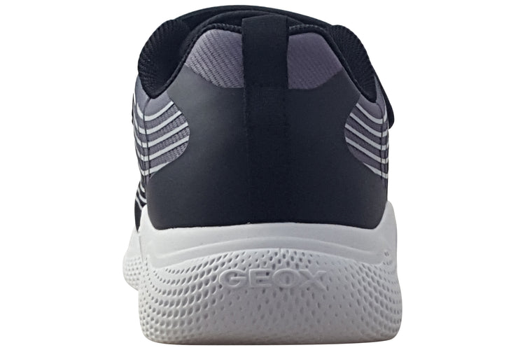 Geox J Sprintye Boy J66GBB Black/Silver Boys Sports