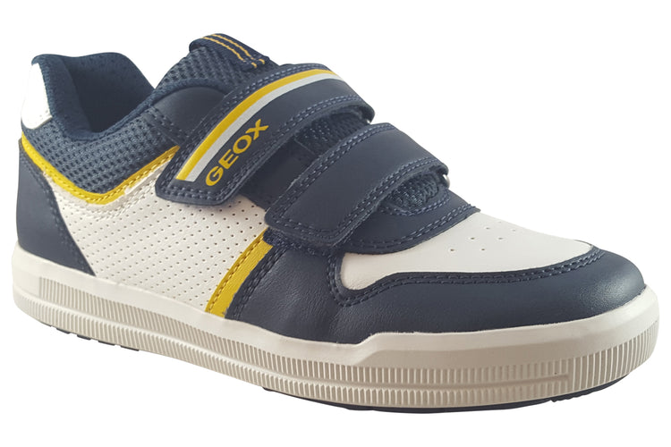Geox Arzach Boy J354AA Navy/White/Ocre Boys Shoes