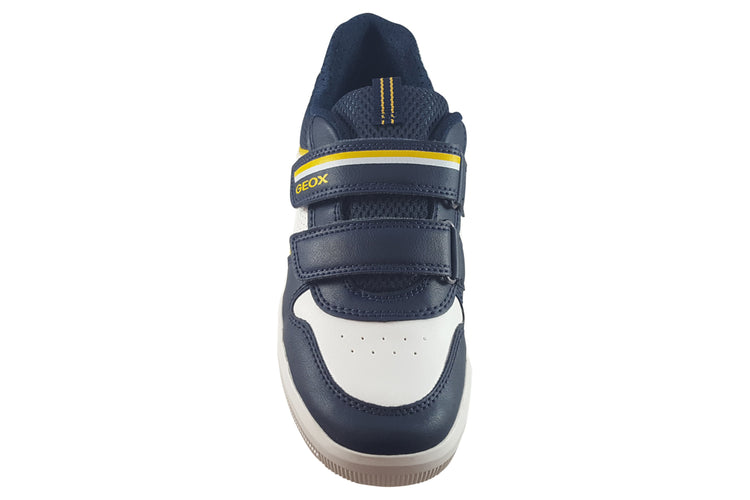 Geox Arzach Boy J354AA Navy/White/Ocre Boys Shoes