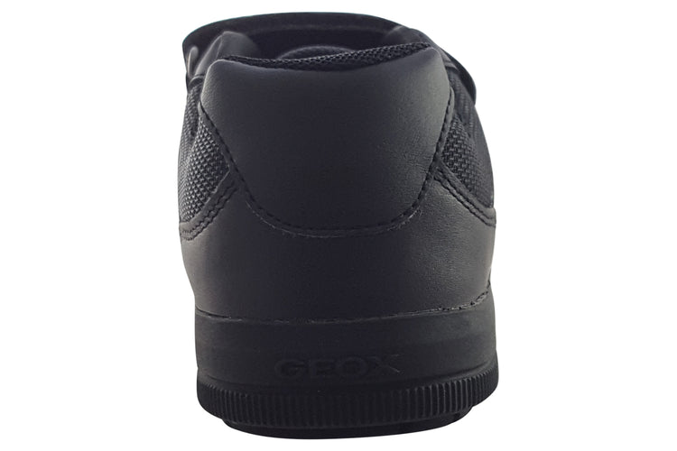 Geox J Arzach BTS J844AE Black Boys School Shoes