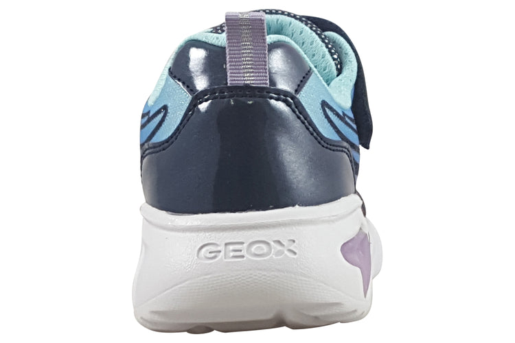 Geox Assister Girl J46E9B Navy/Lilac Girls Sports