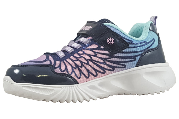 Geox Assister Girl J46E9B Navy/Lilac Girls Sports