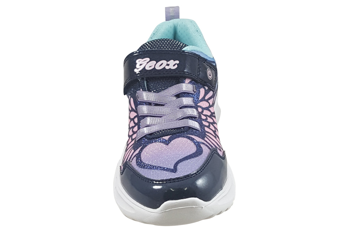 geox assister girl navy lilac girls top