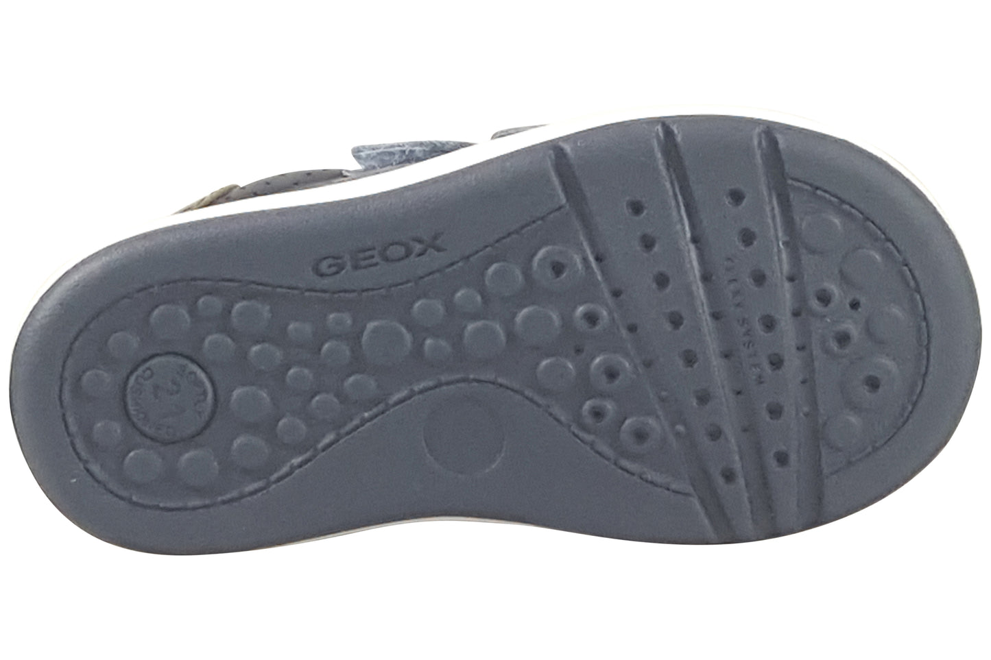 geox b biglia boy b554da boys trainers blue multi sole