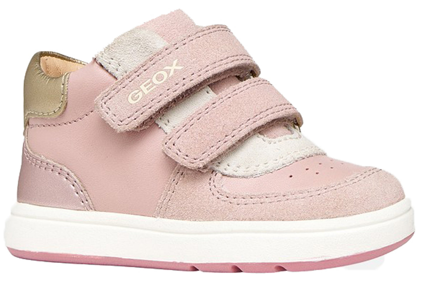 Geox B Biglia Girl B564CA Ivory/Gold Girls Boots