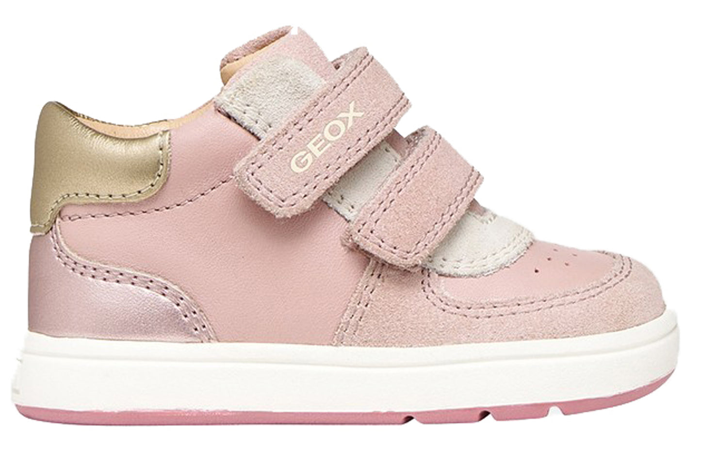 Geox B Biglia Girl B564CA Ivory/Gold Girls Boots