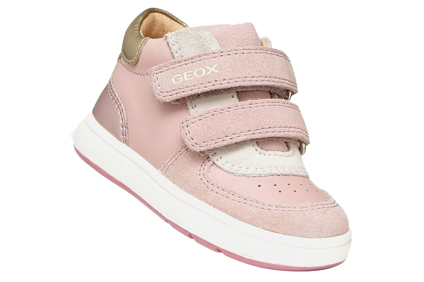 Geox B Biglia Girl B564CA Ivory/Gold Girls Boots