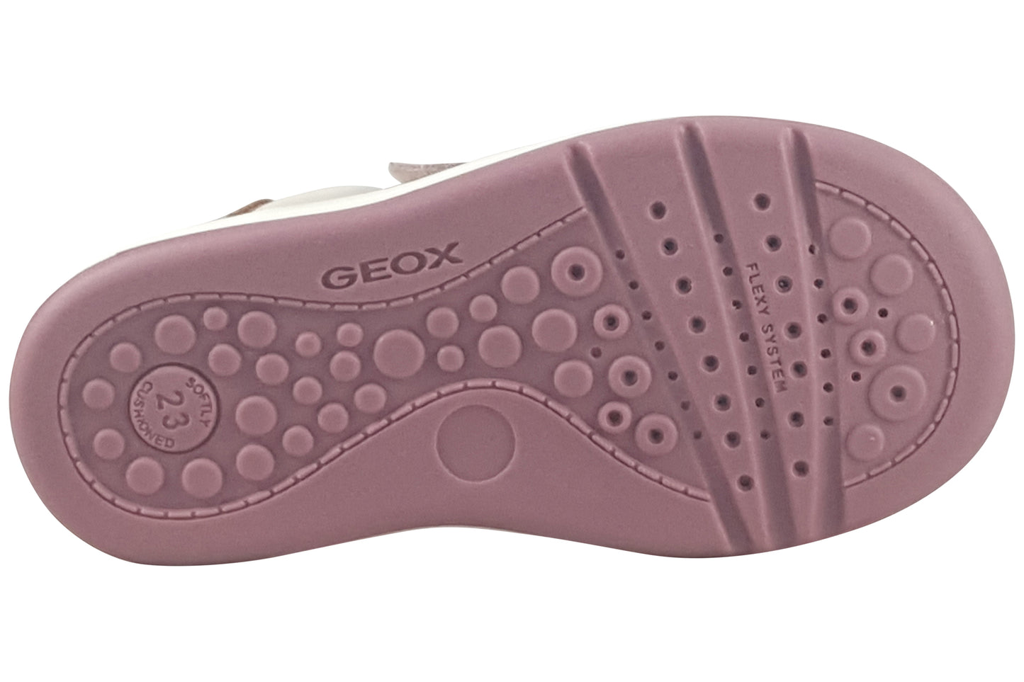 geox b biglia girl b564ca light ivory old rose sole