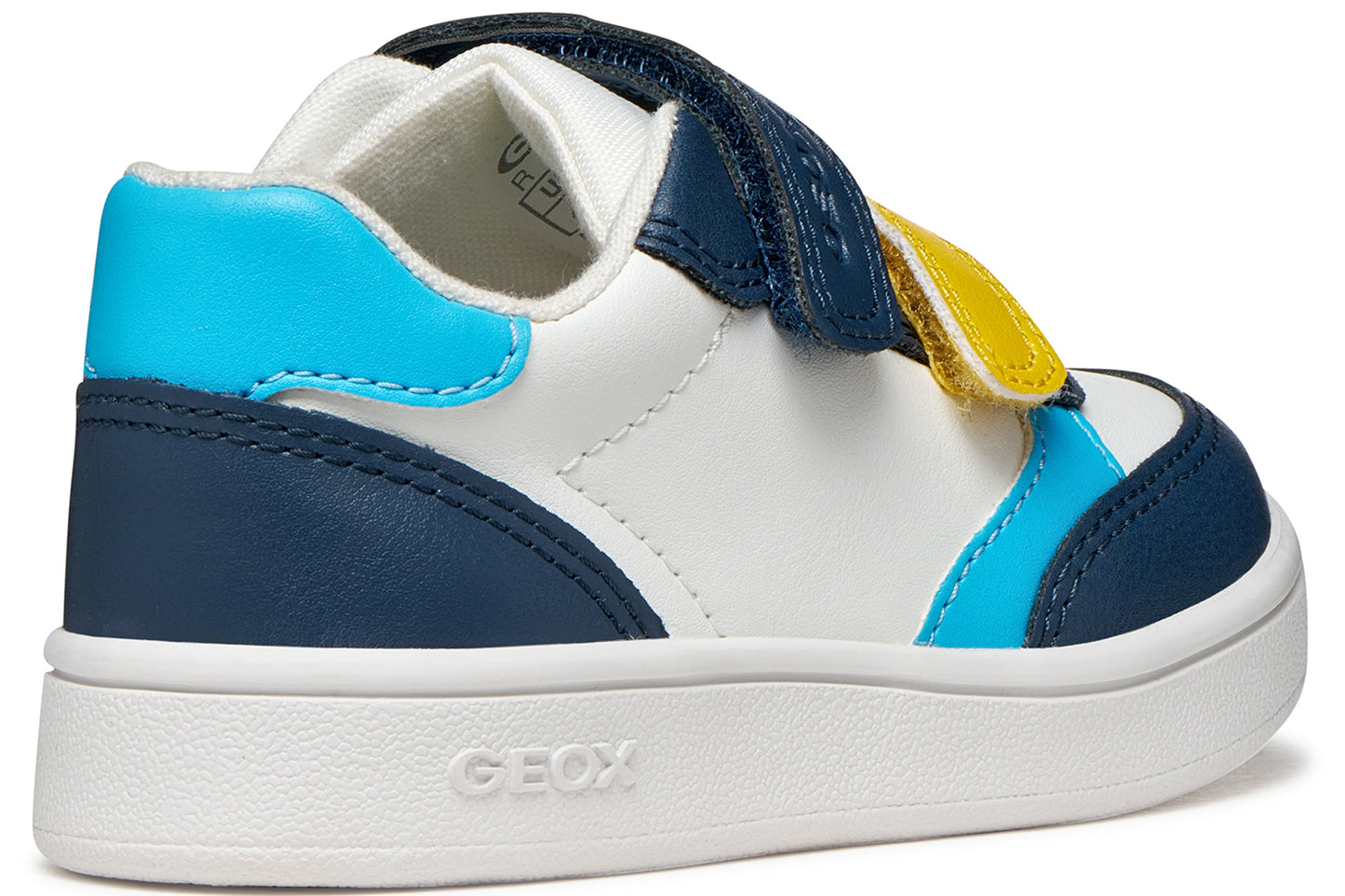 Geox B Eclyper B B555LA Navy/Wht/Yellow Boys First Shoes