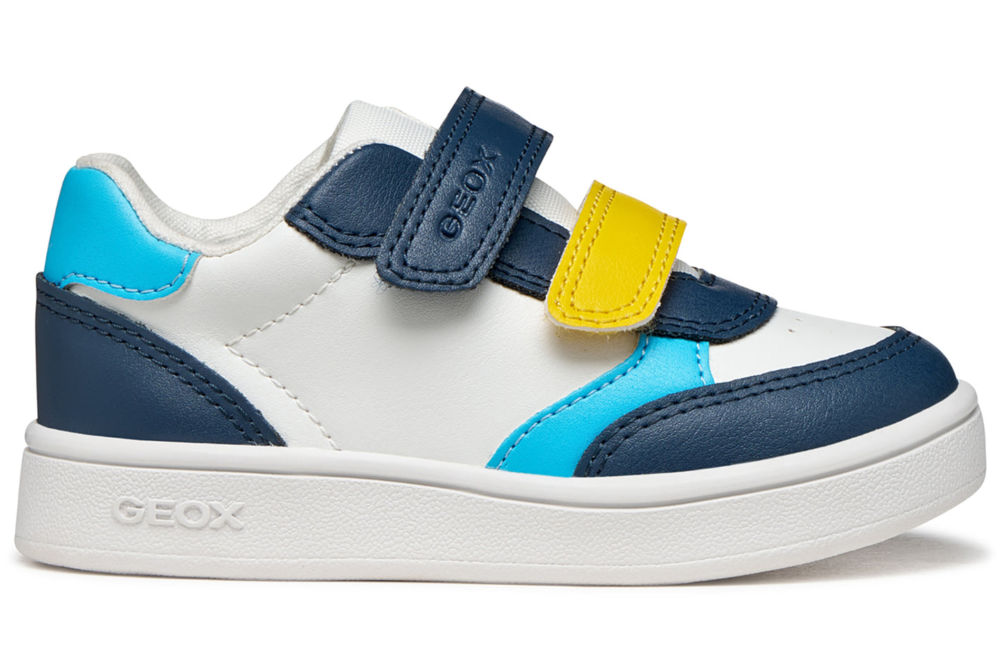 Geox B Eclyper B B555LA Navy/Wht/Yellow Boys First Shoes