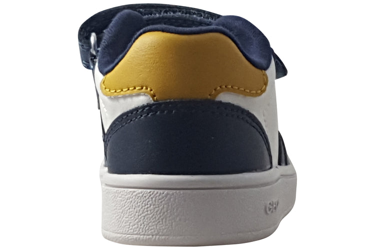 Geox B Eclyper Boy B555LA Avio/White Boys First Shoes