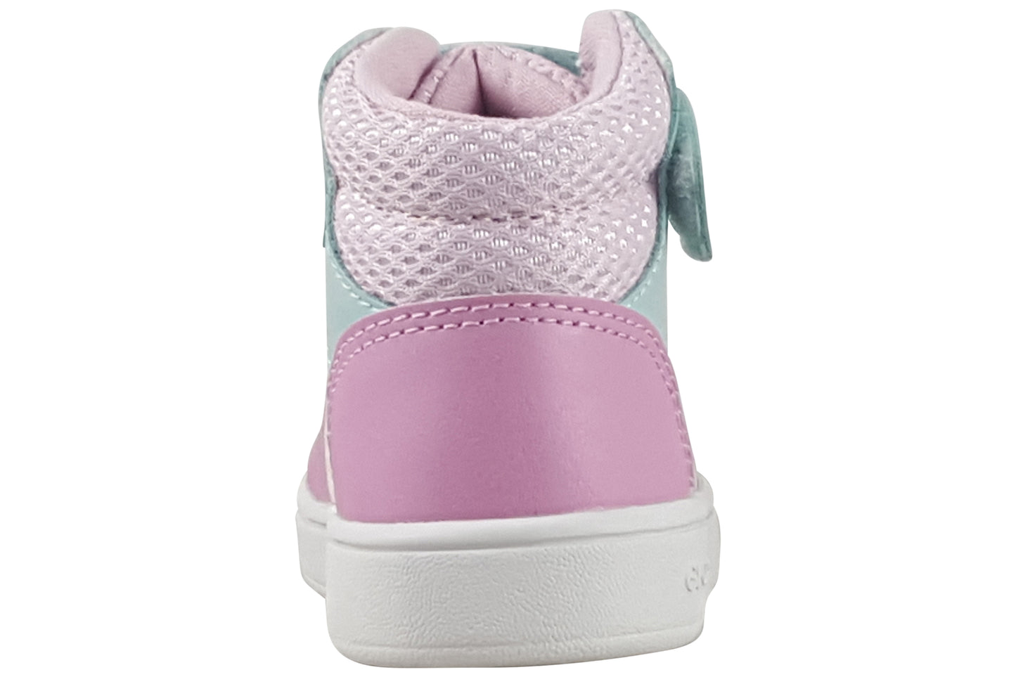 geox b eclyper g b465ma girls trainers white pink back