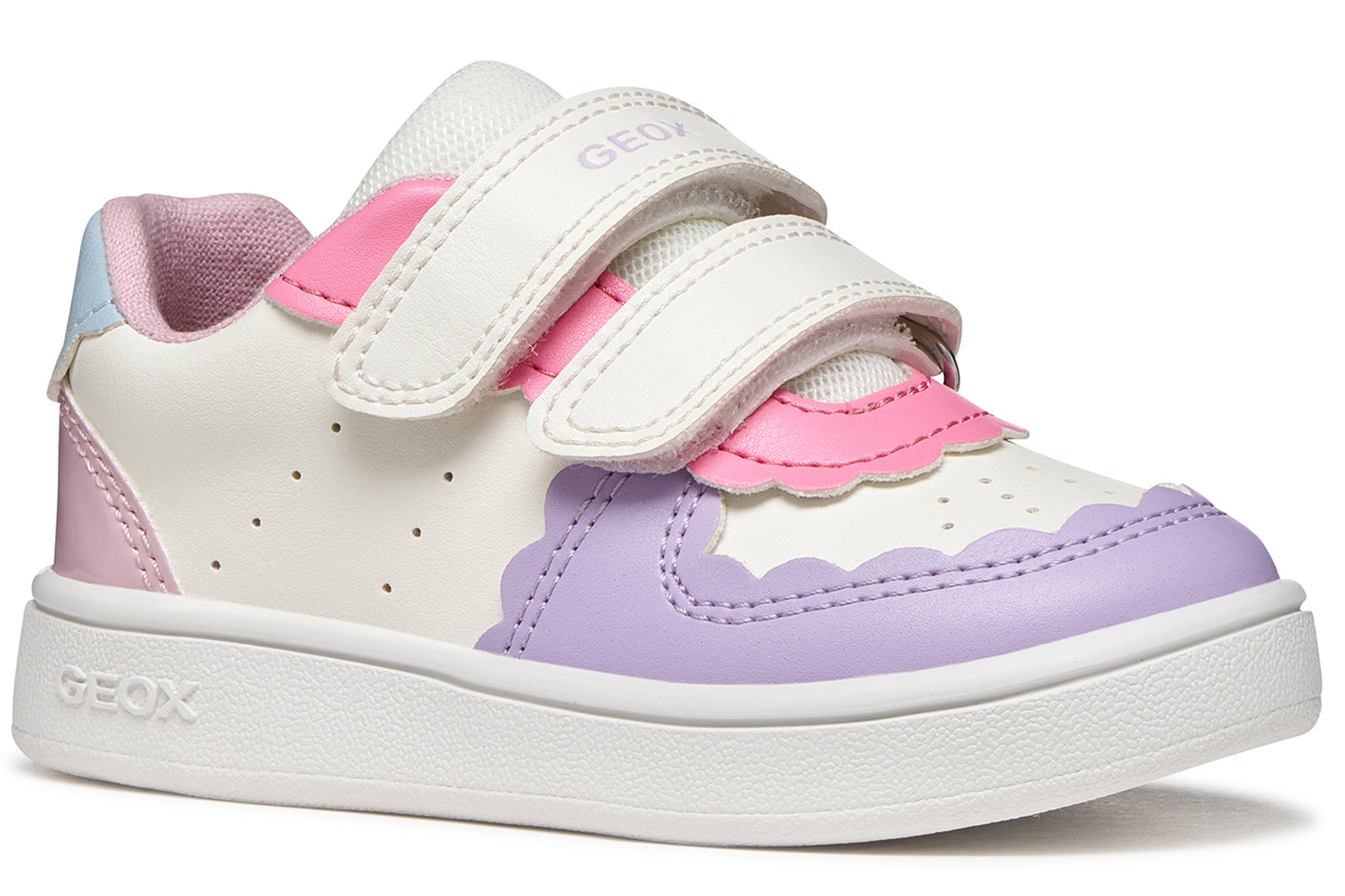 Geox B Eclyper Girl B555MA White/Lilac Girls First Shoes