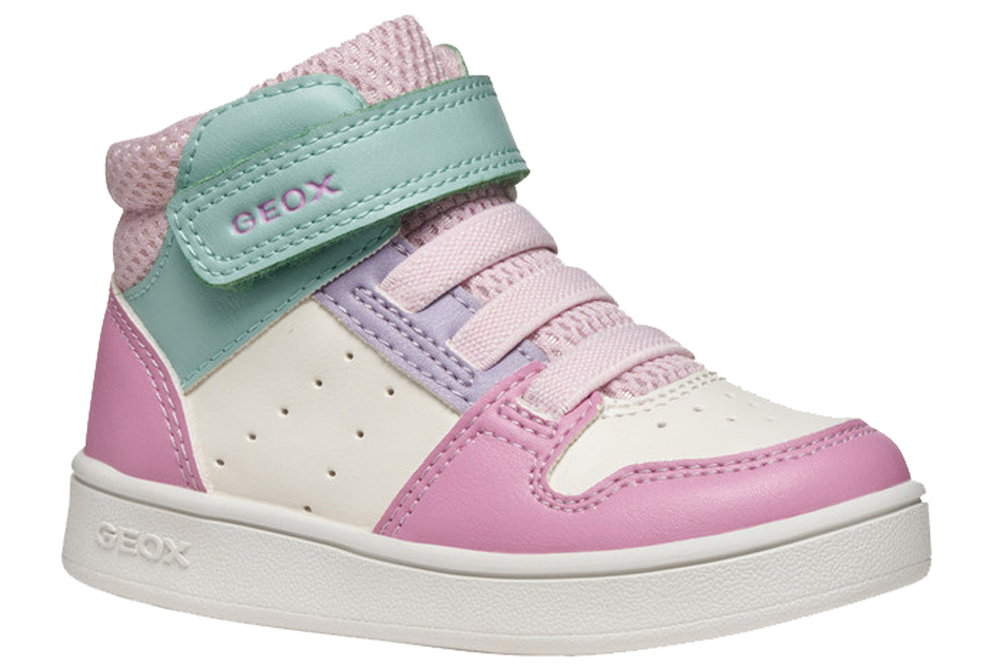 Geox B Eclyper Girl BT B465MA White/Lilac Girls Boots