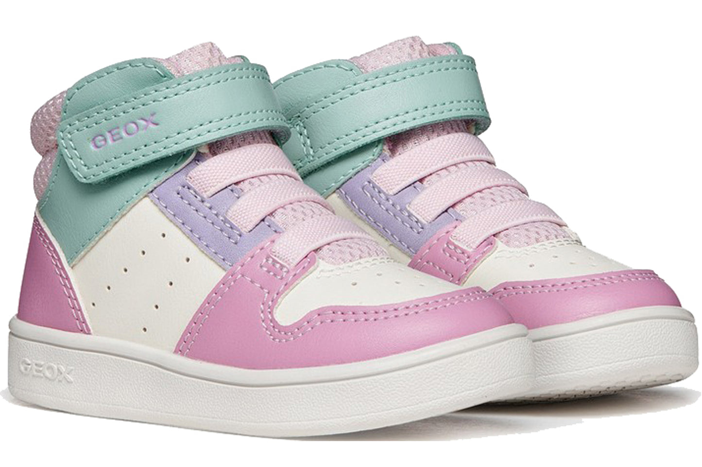 Geox B Eclyper Girl BT B465MA White/Lilac Girls Boots
