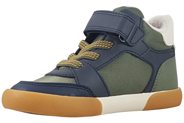 Geox B Gisli Boy B561NA Green/Navy Boys Boots