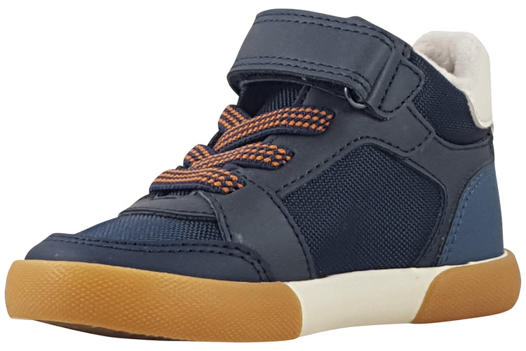 Geox B Gisli Boy B561NA Navy/Orange Boys Boots