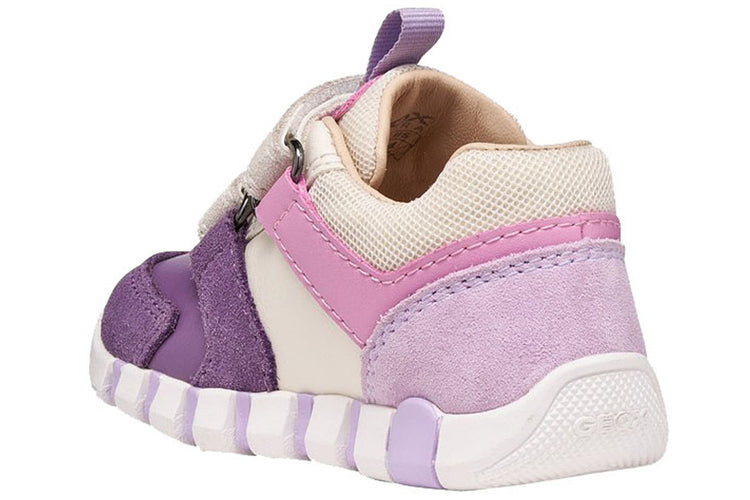 Geox B Iupidoo Girl B3558C Ivory/Prune Girls First Shoes