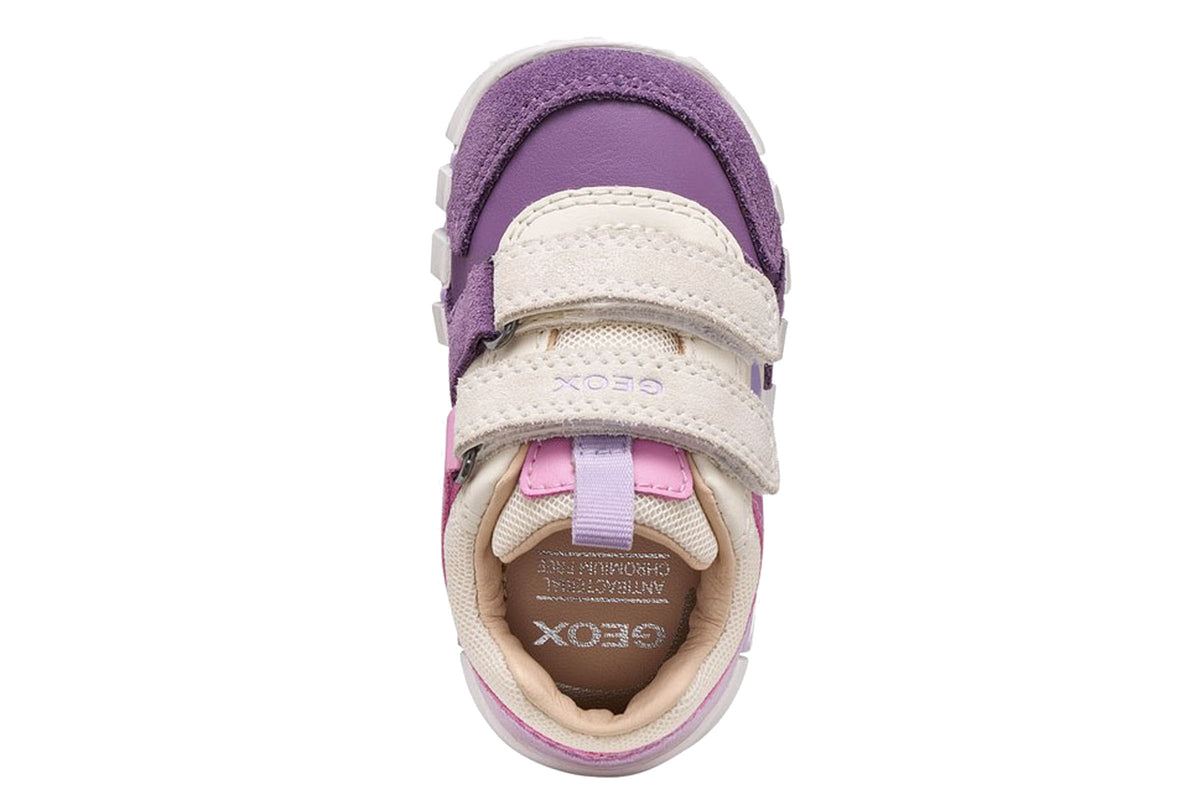 Geox B Iupidoo Girl B3558C Ivory/Prune Girls First Shoes