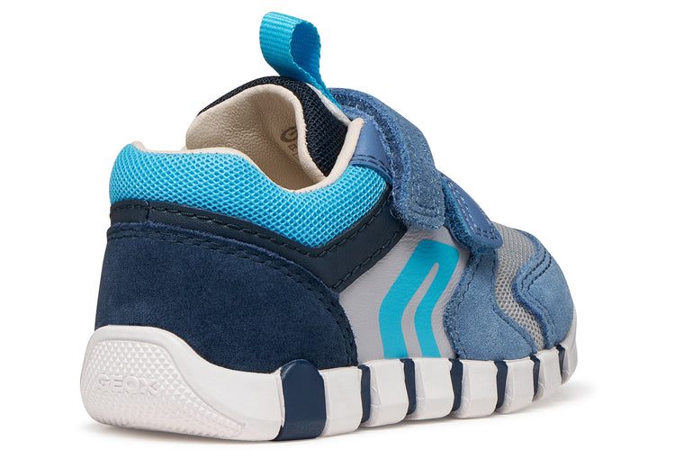 Geox B Iupidoo Boy B3555D Dark Sky/Grey Boys First Shoes