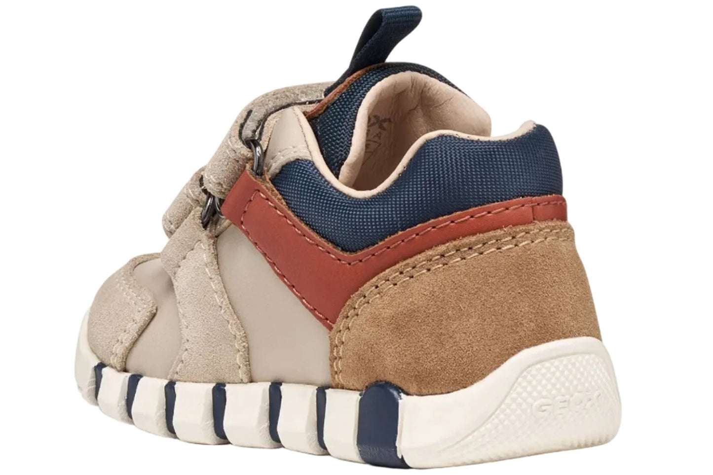 Geox B Iupidoo Boy B3555D Light Taupe/Orange Boys First Shoes