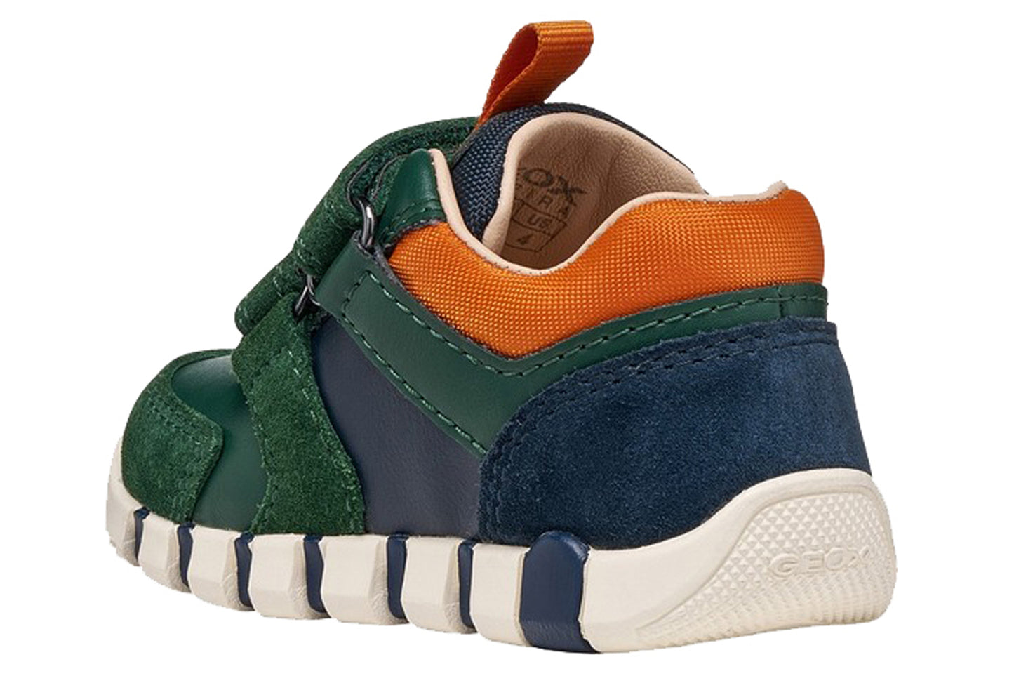 Geox B Iupidoo Boy B3555D Forest/Orange Boys First Shoes