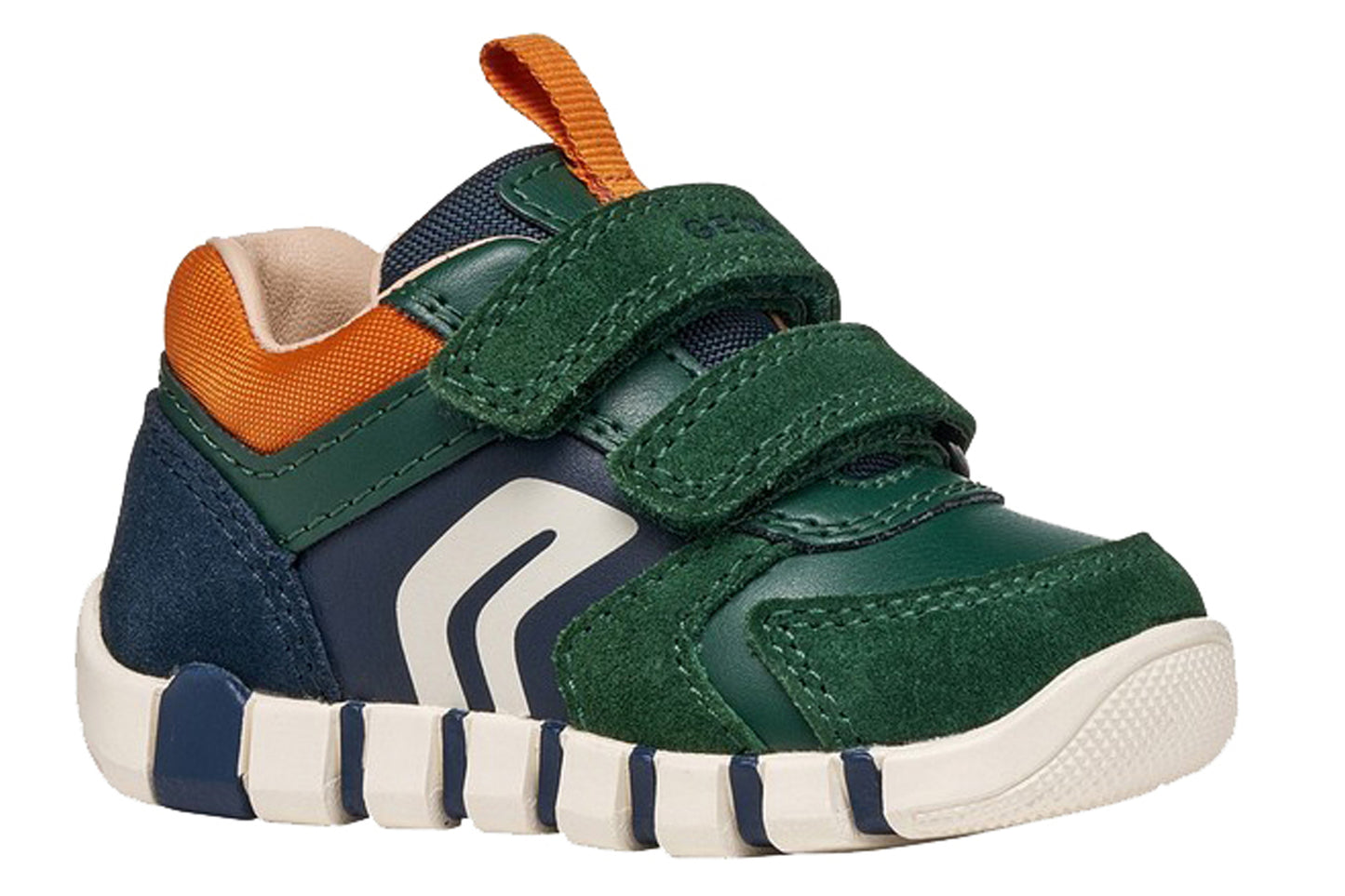 Geox B Iupidoo Boy B3555D Forest/Orange Boys First Shoes