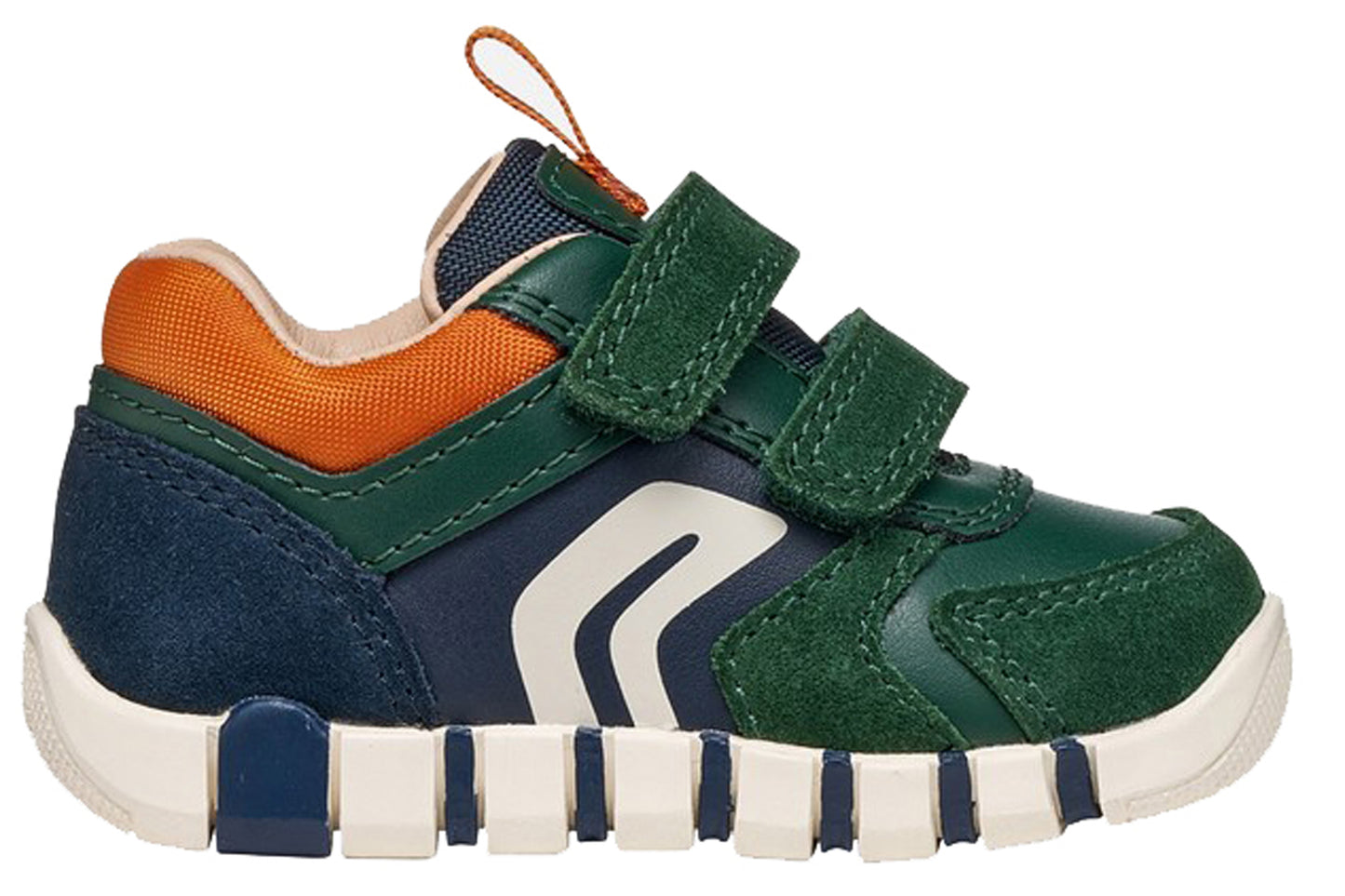 Geox B Iupidoo Boy B3555D Forest/Orange Boys First Shoes