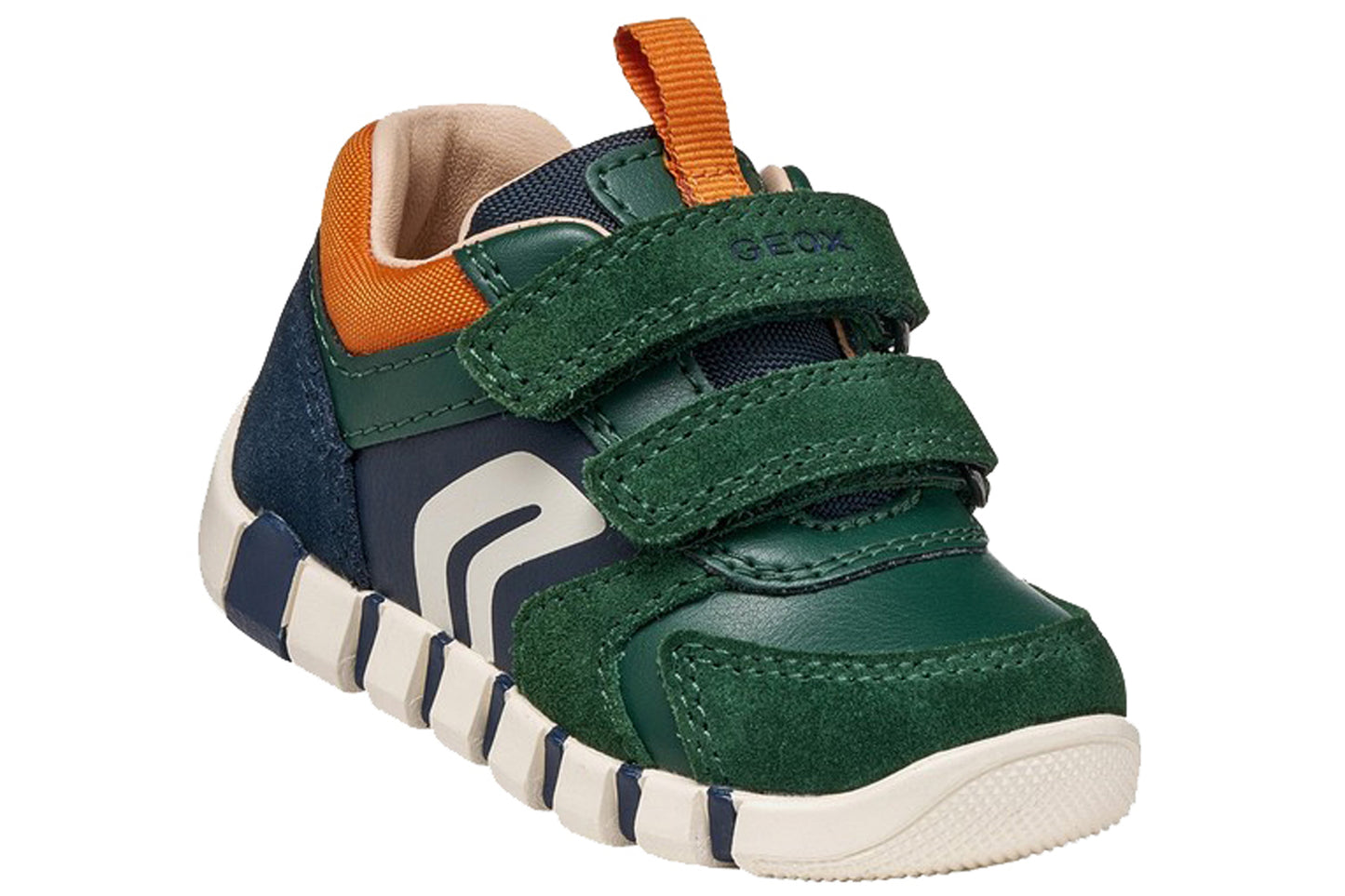 Geox B Iupidoo Boy B3555D Forest/Orange Boys First Shoes