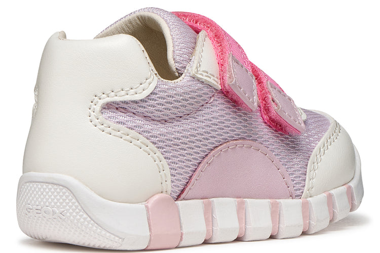 Geox B Iupidoo Girl B3558A White/Lilac Girls First Shoes