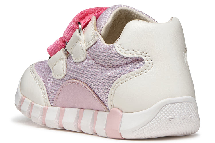 Geox B Iupidoo Girl B3558A White/Lilac Girls First Shoes