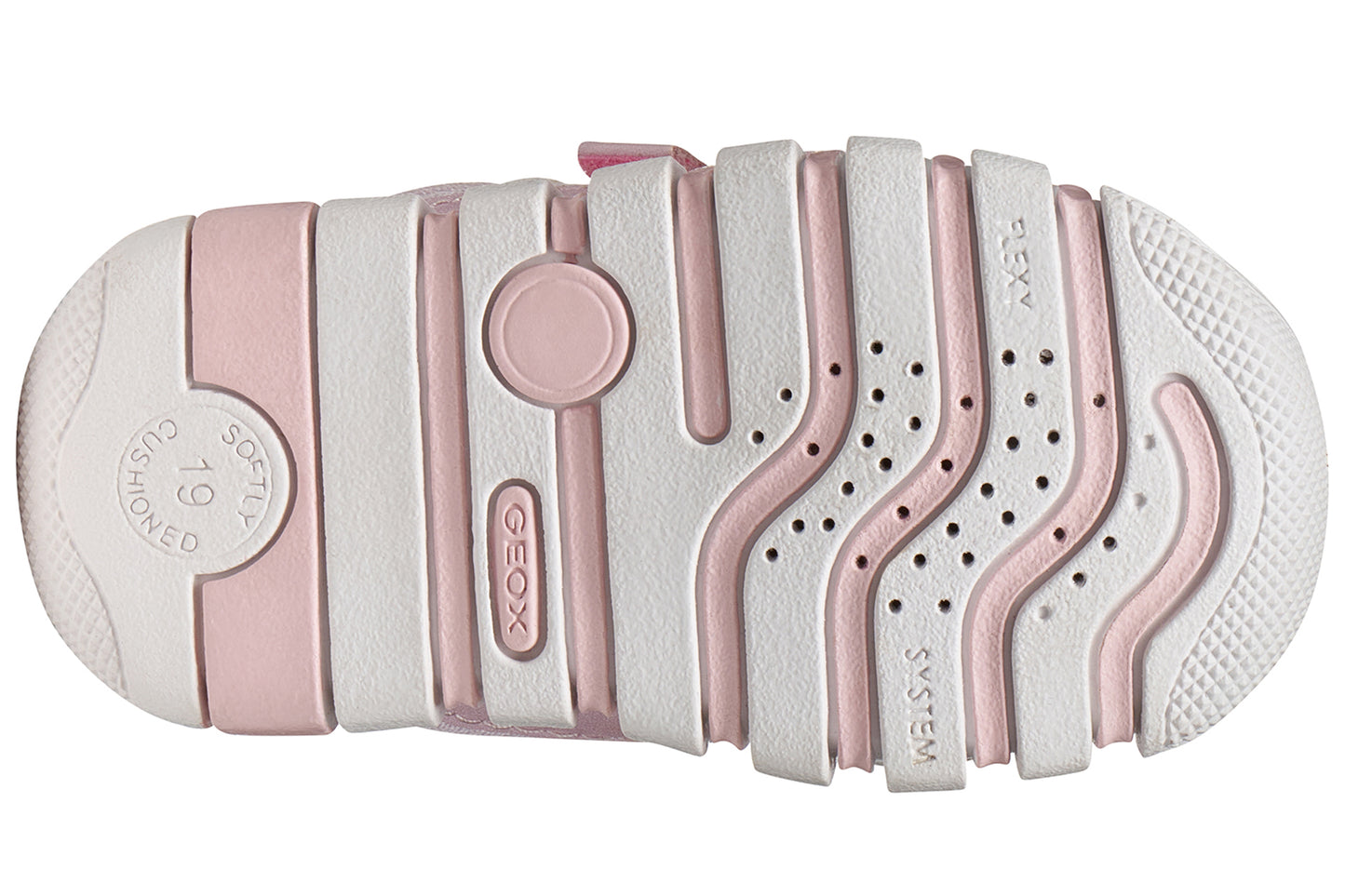 Geox B Iupidoo Girl B3558A White/Lilac Girls First Shoes