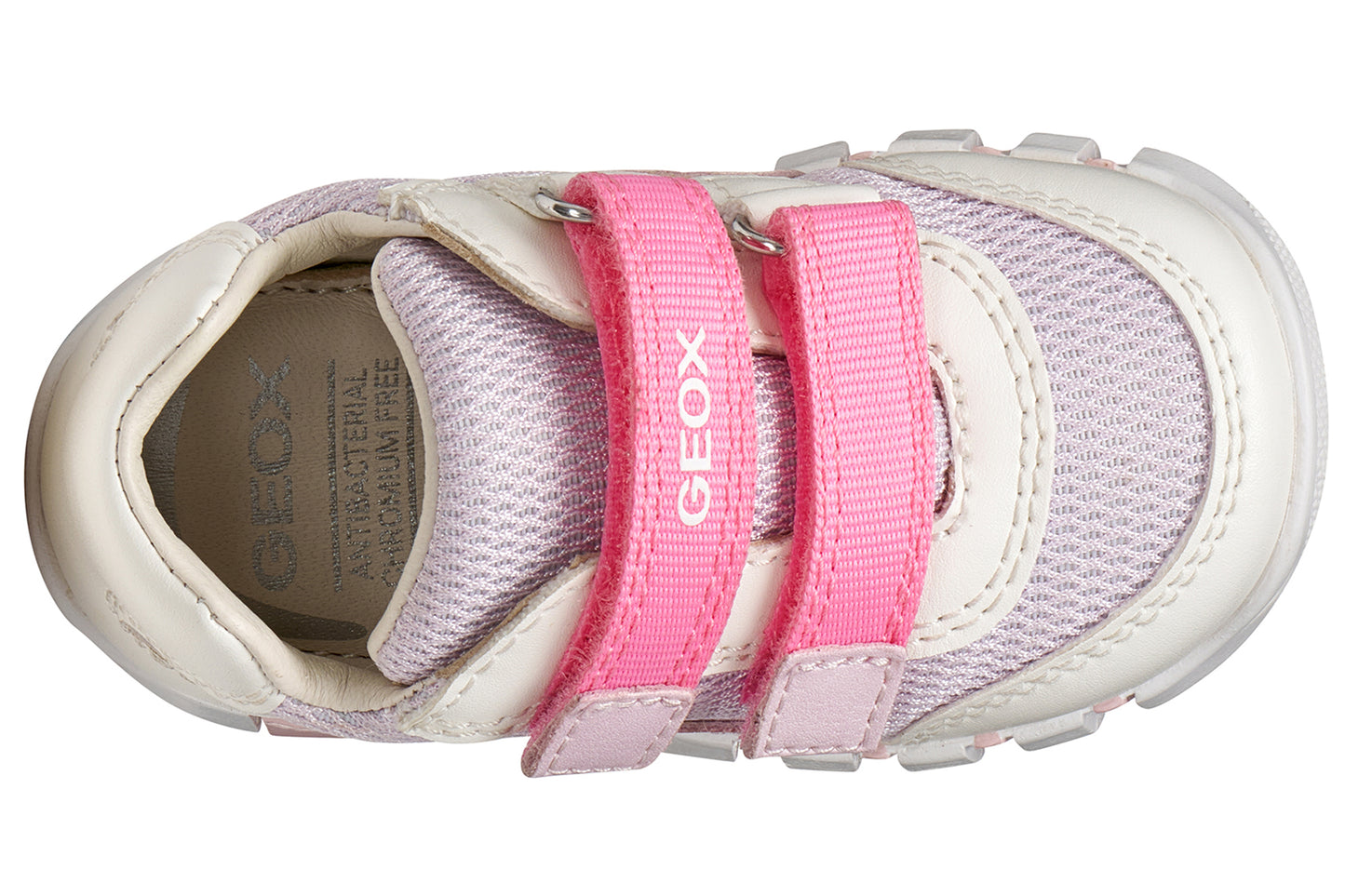 Geox B Iupidoo Girl B3558A White/Lilac Girls First Shoes