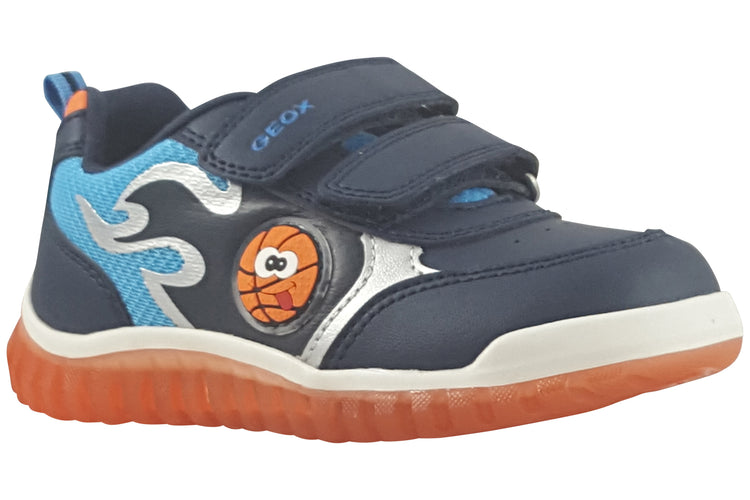 Geox B Lighty Loo Boy B565ZA Navy/Orange Boys Sports