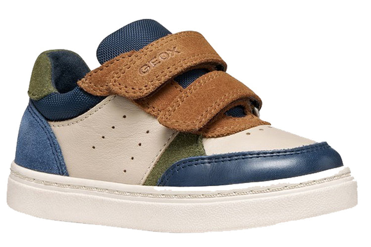 Geox B Nashik Boy B465NC Beige/Navy Boys First Shoes